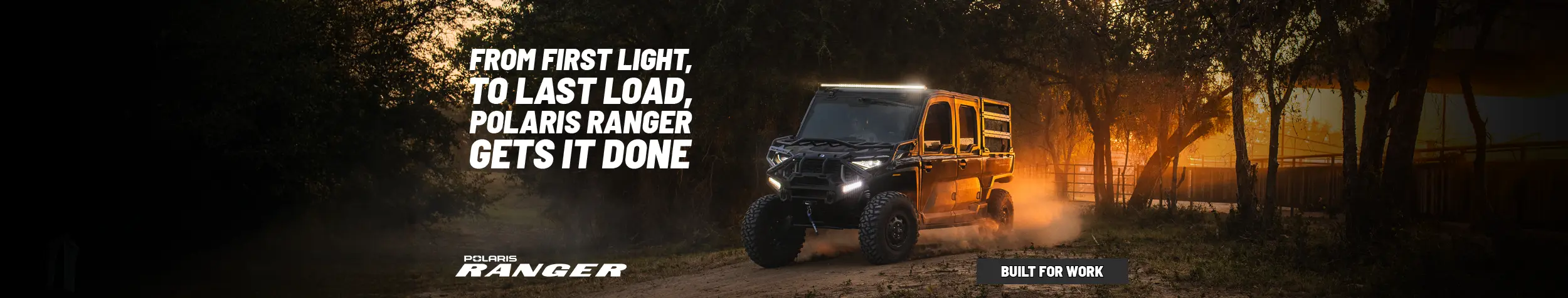 Polaris Side-by-Sides—Made for Work, Trails and Play.