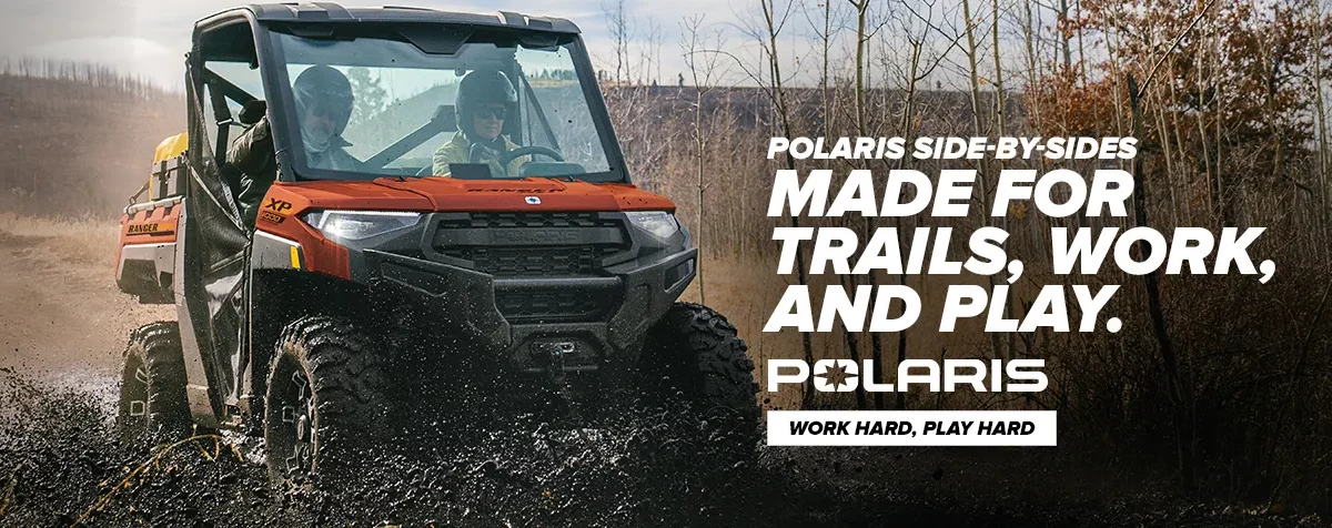 Polaris side-by-sides—Made for trails, work, and play.