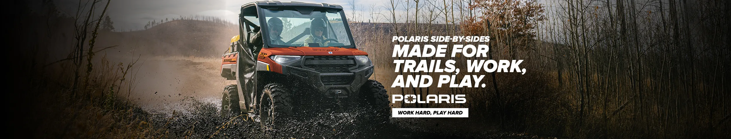 Polaris side-by-sides—Made for trails, work, and play.